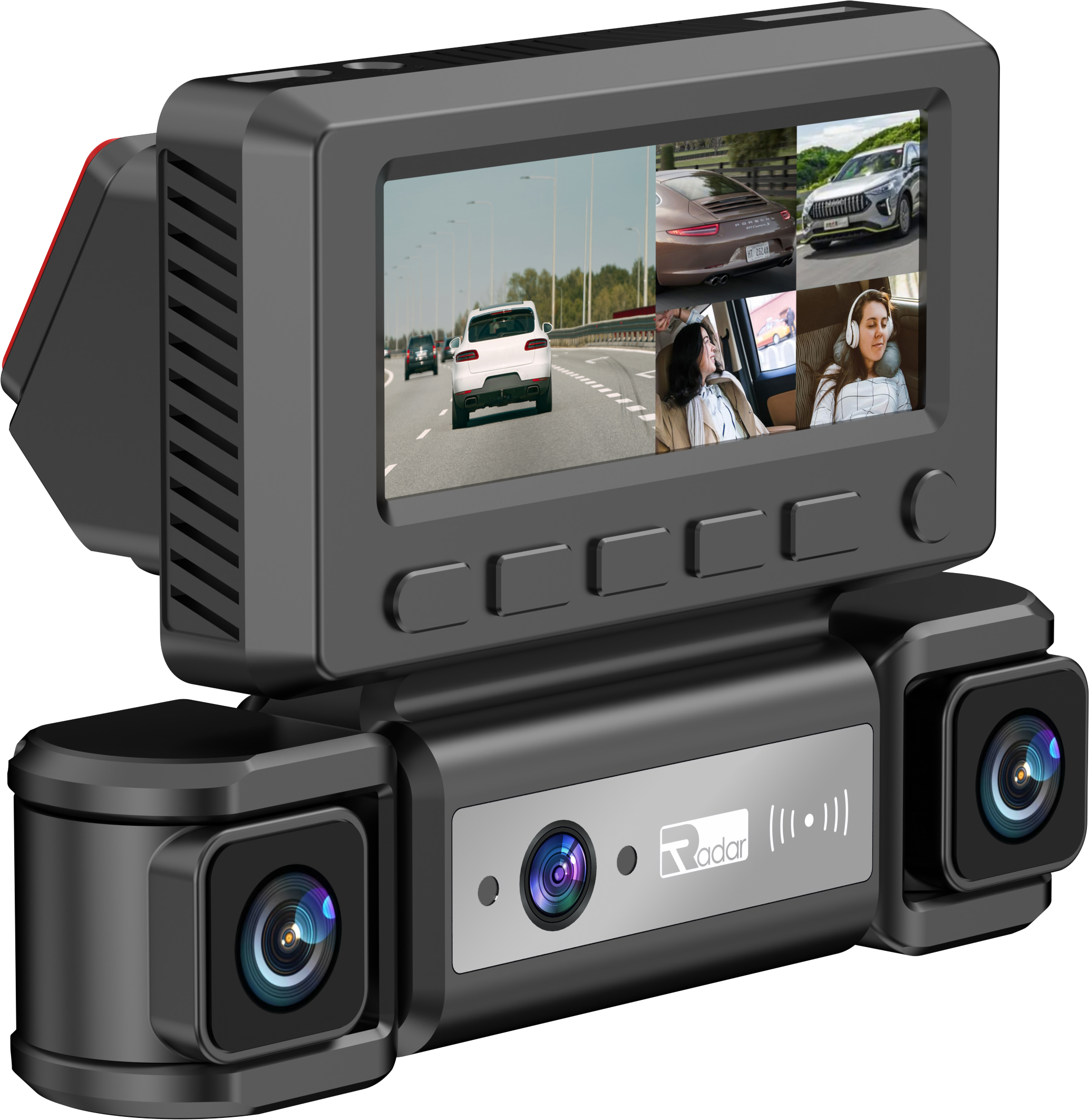 5 Channel 4K UHD Car Dashcam (MXC-867) – Sentinel Multi-Lens Vehicle Recorder