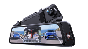 NEW 4K Fisheye Triple-Lens Rearview Mirror Dashcam (MXC-901) – 170° Wide Angle Vehicle Monitor