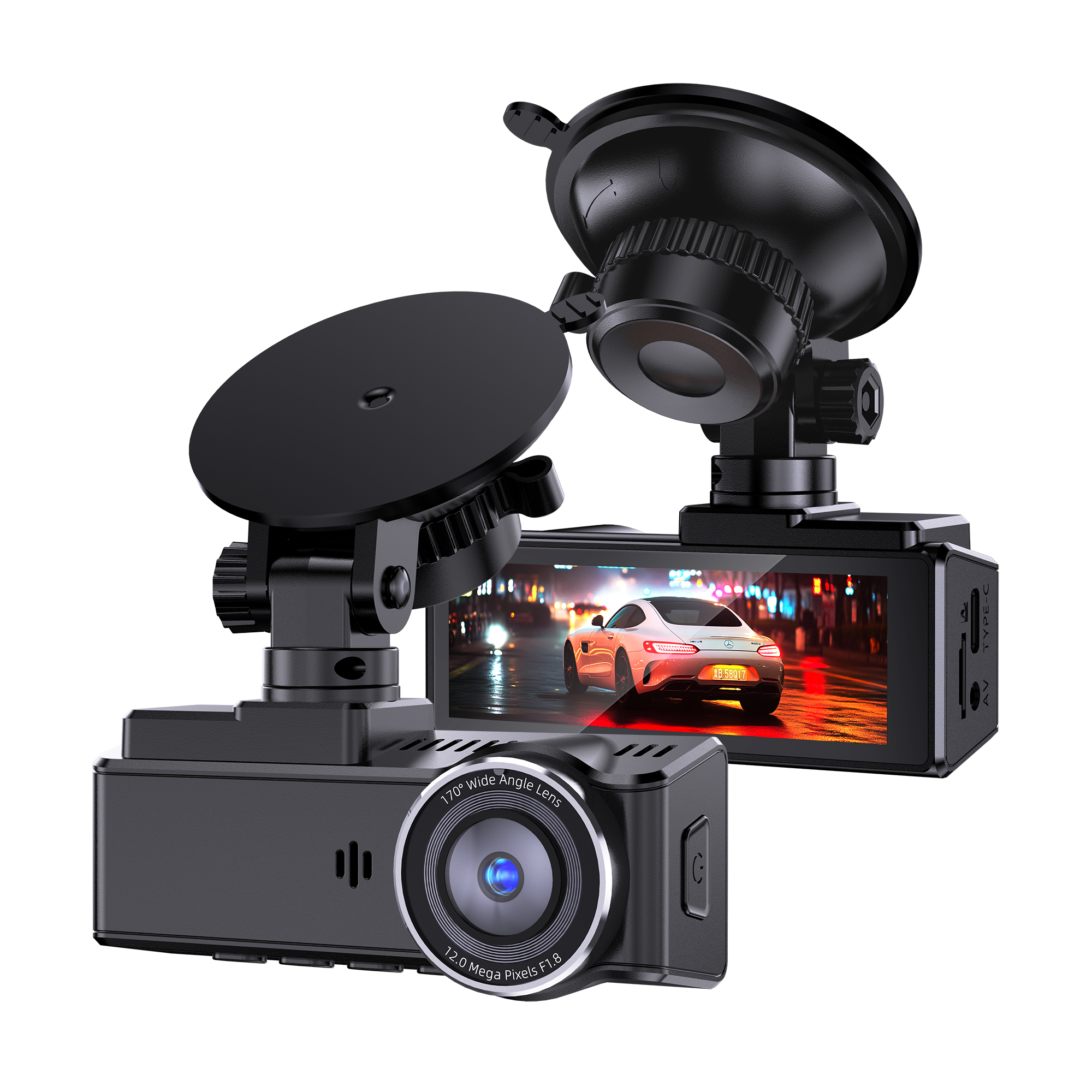 MXC-865 Wifi Dashcam Dual-channel 4K Ultra HD Smart Wifi Dashcam