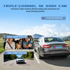 NEW 4K Triple Dashcam (MXC-866) – AI Image Recognition Multi-Lens Vehicle DVR