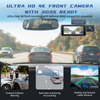 NEW 4K Fisheye Triple-Lens AI Image Recognition Dashcam (MXC-852) – 3.39 Inch Screen Vehicle Monitor