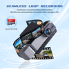 NEW 4K Fisheye Triple-Lens AI Image Recognition Dashcam (MXC-852) – 3.39 Inch Screen Vehicle Monitor