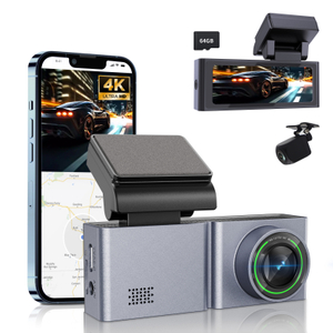 Dual Channel 3.2 Inch Front 4K Wifi G-sensor Parking Monitor Dashcam Car Camera
