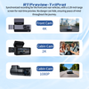 NEW 4K Fisheye Triple-Lens AI Image Recognition Dashcam (MXC-852) – 3.39 Inch Screen Vehicle Monitor